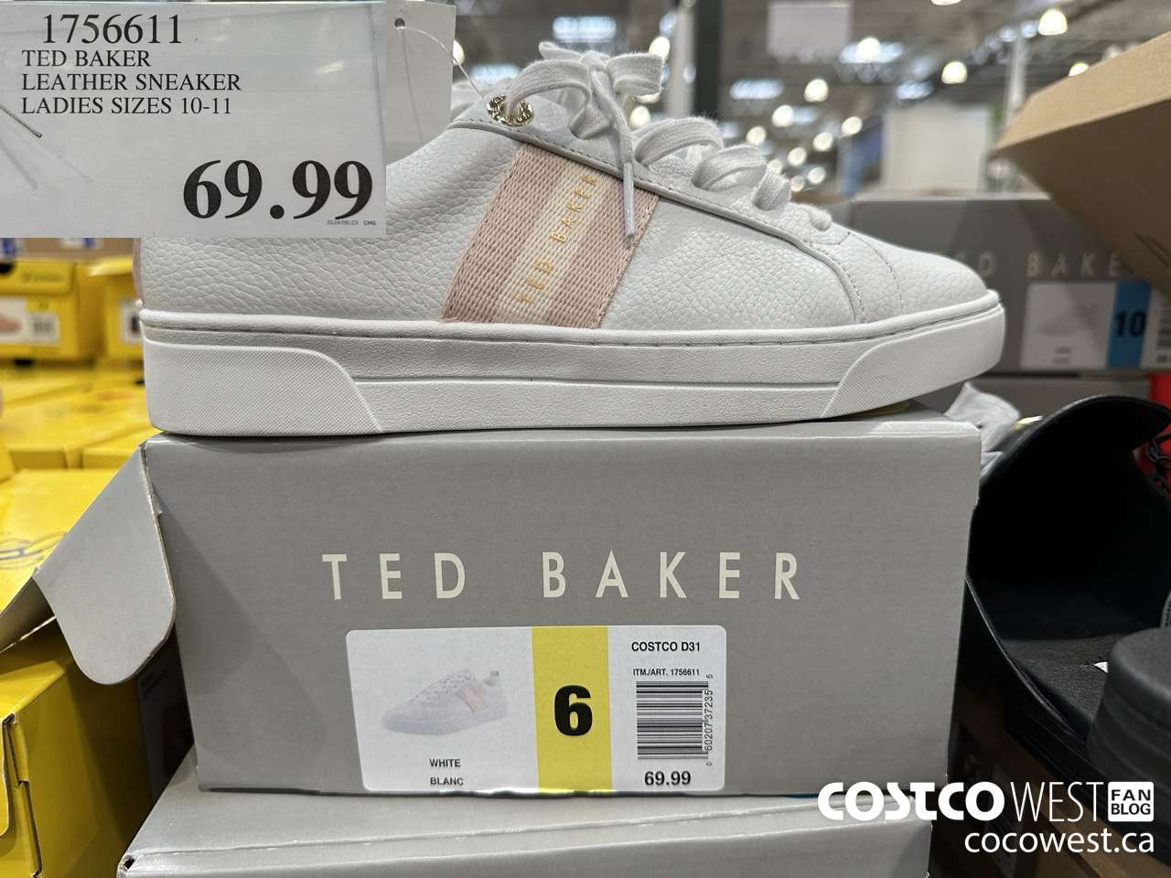 1756611 TED BAKER LEATHER SNEAKER LADIES SIZES 10-11 $69.99