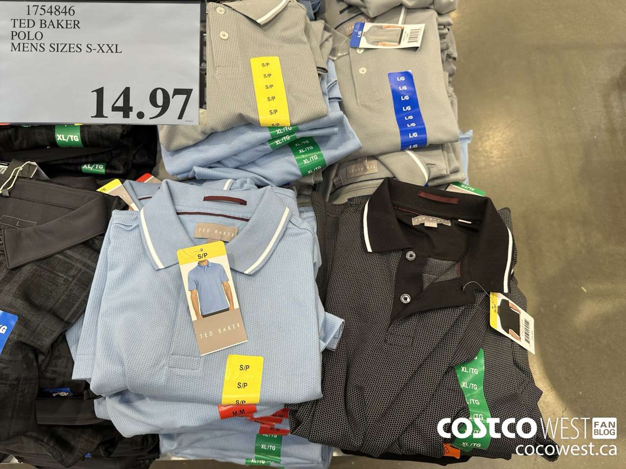 1754846 TED BAKER POLO MENS SIZES S-XXL $14.97