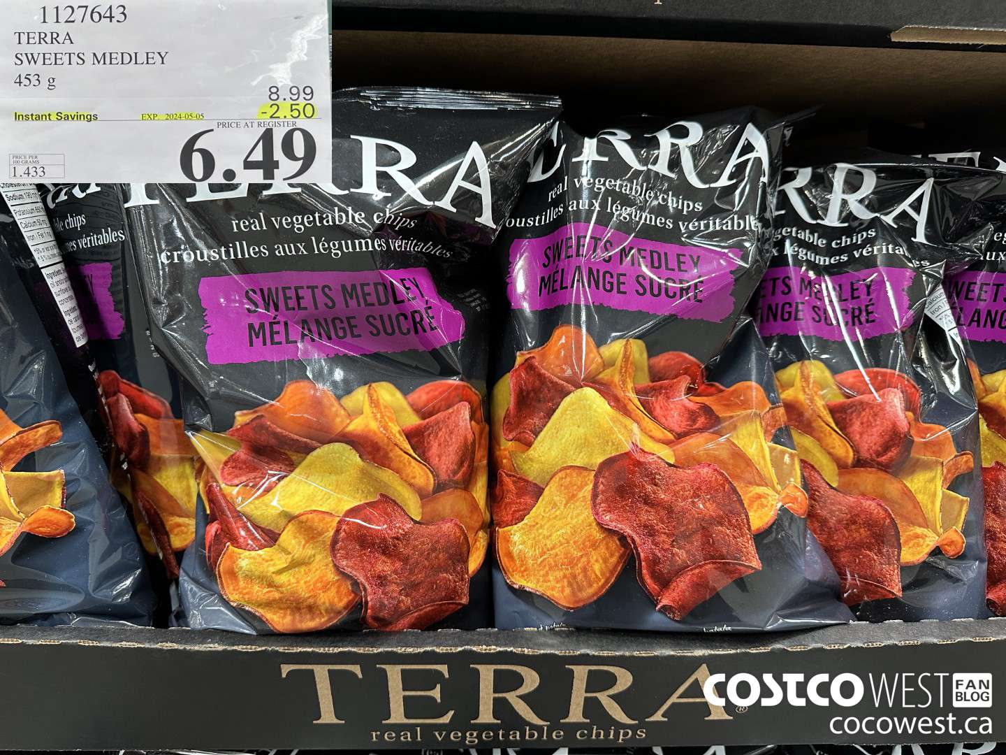 1127643 TERRA SWEETS MEDLEY 453 g ($2.50 INSTANT SAVINGS EXPIRES ON 2024-05-05) $6.49