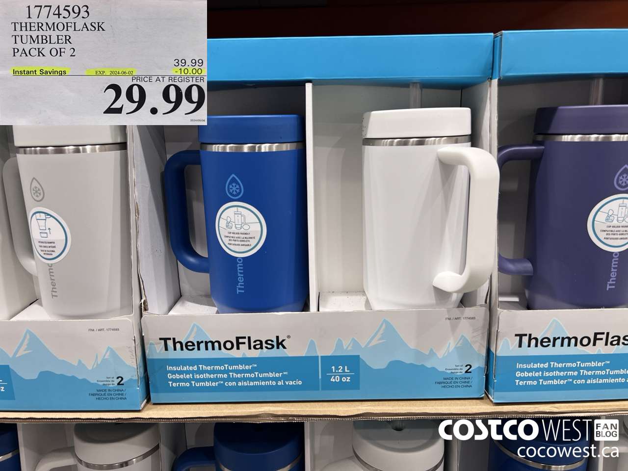 1774593 THERMOFLASK TUMBLER PACK OF 2 ($10.00 INSTANT SAVINGS EXPIRES ON 2024-06-02) $29.99