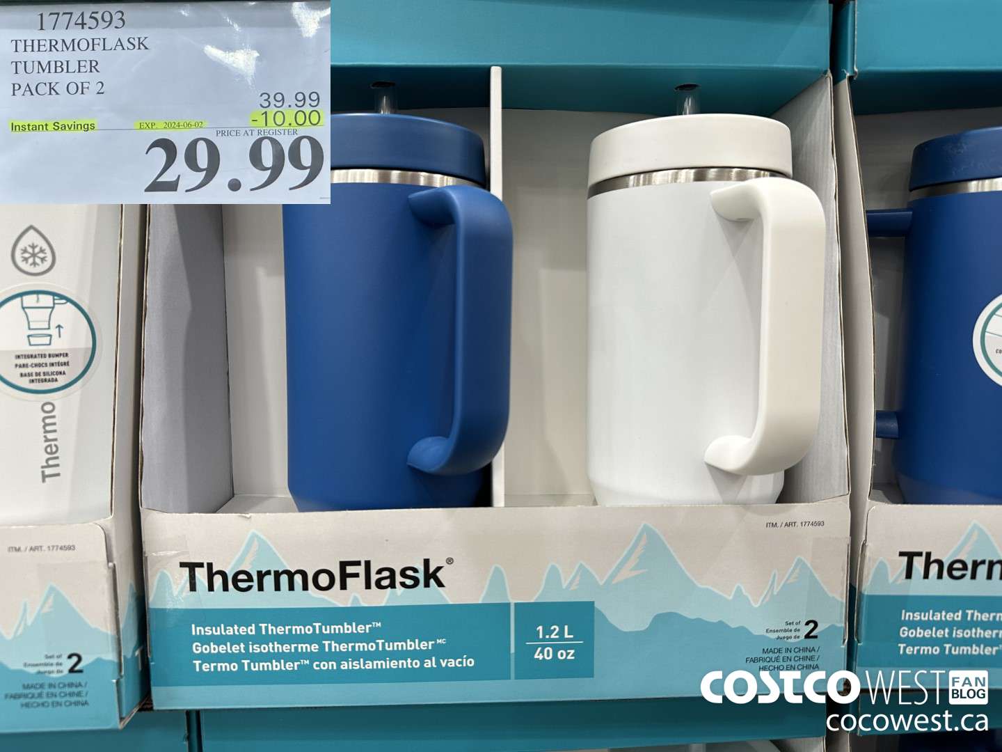 1774593 THERMOFLASK TUMBLER PACK OF 2 ($10.00 INSTANT SAVINGS EXPIRES ON 2024-06-02) $29.99