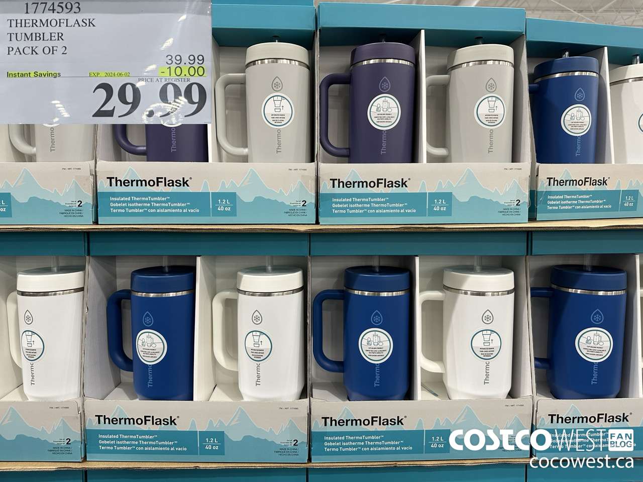 1774593 THERMOFLASK TUMBLER PACK OF 2 ($10.00 INSTANT SAVINGS EXPIRES ON 2024-06-02) $29.99