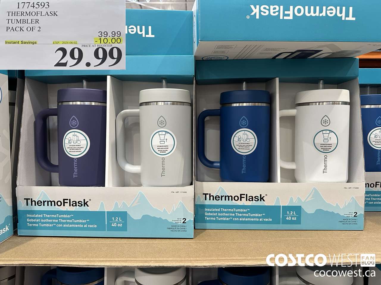 1774593 THERMOFLASK TUMBLER PACK OF 2 ($10.00 INSTANT SAVINGS EXPIRES ON 2024-06-02) $29.99