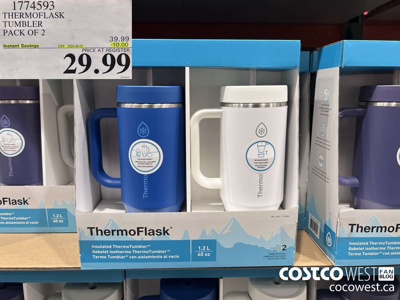 1774593 THERMOFLASK TUMBLER PACK OF 2 ($10.00 INSTANT SAVINGS EXPIRES ON 2024-06-02) $29.99