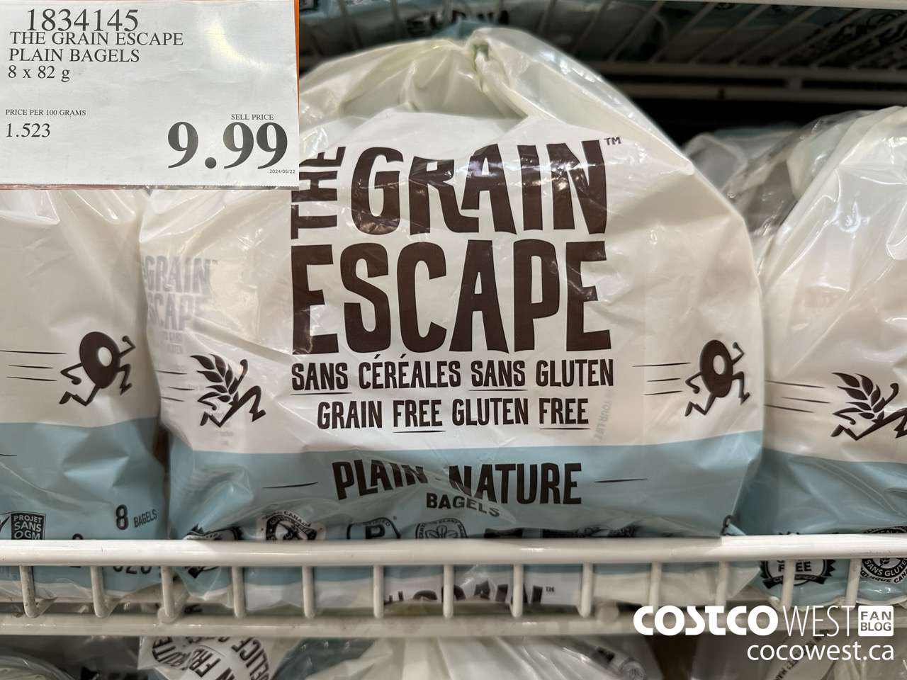 1834145 THE GRAIN ESCAPE PLAIN BAGAELS 8 X 82G $9.99