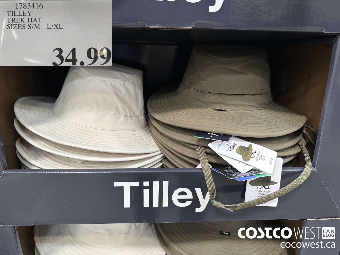 1783416 TILLEY TREK HAT SIZES S/M-L/XL $34.99