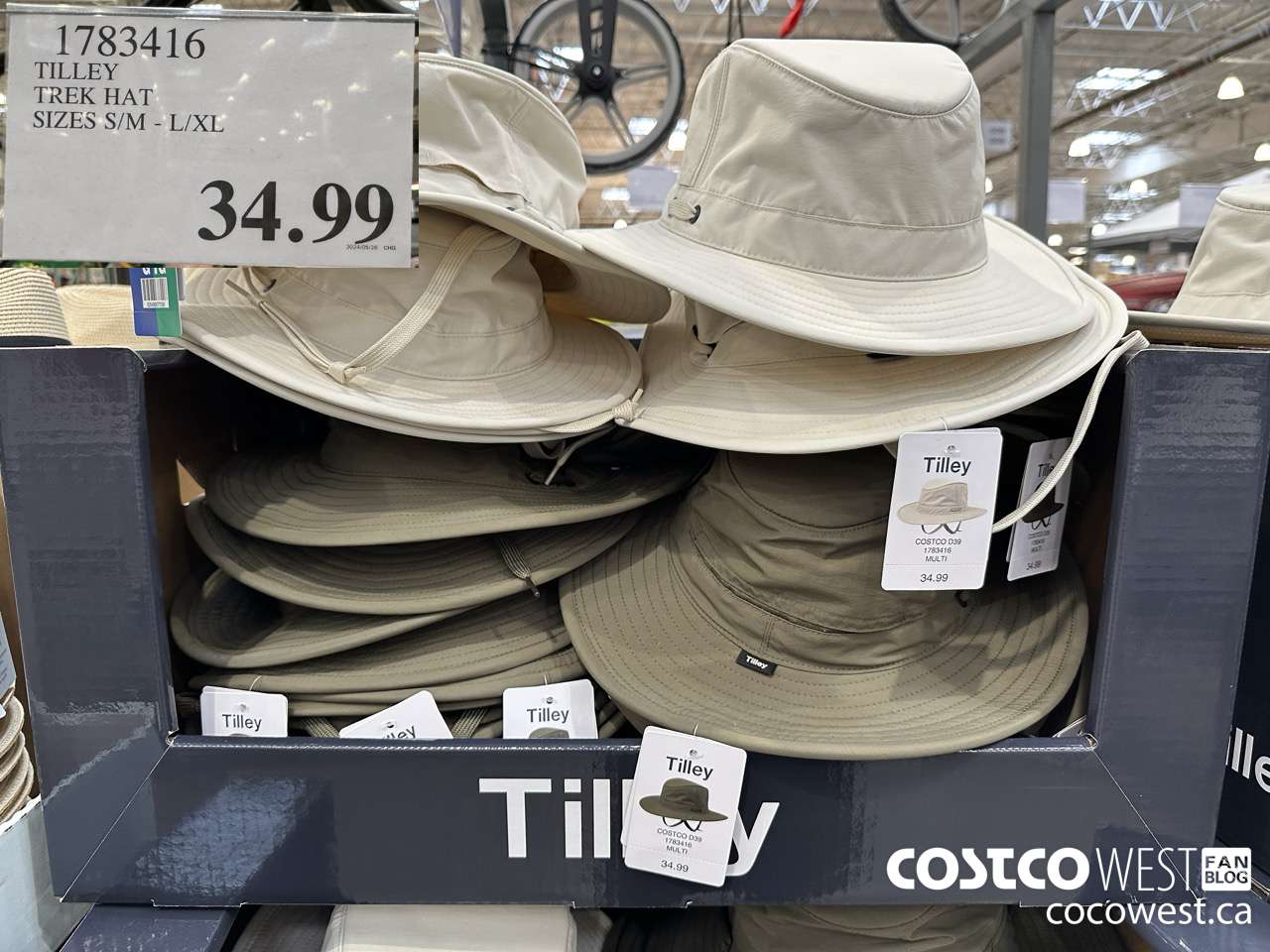 1783416 TILLEY TREK HAT SIZES S/M-L/XL $34.99