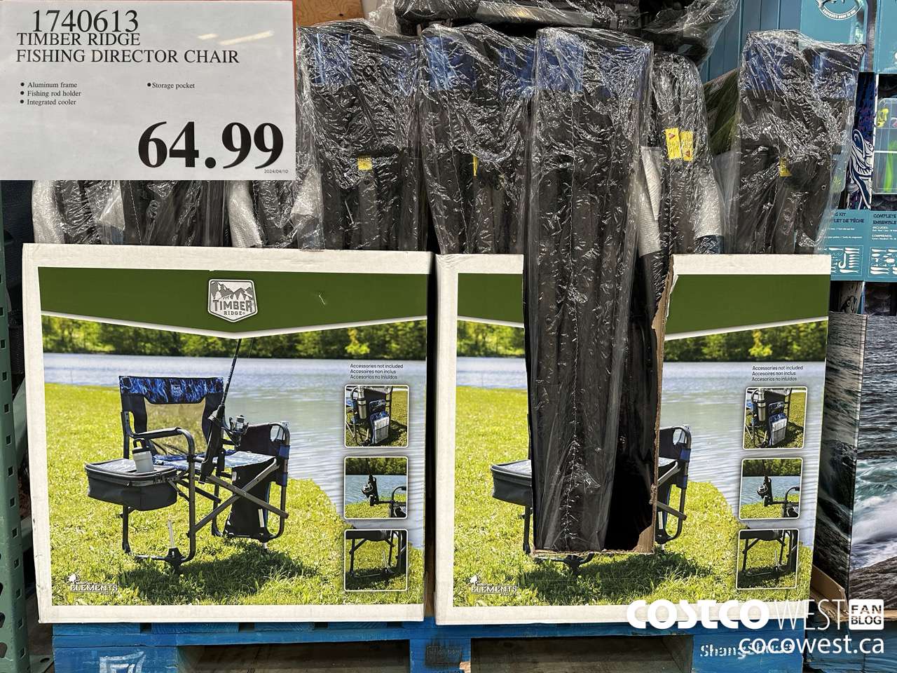 1740613 TIMBER RIDGE FISHING DIRECTOR CHAIR $64.99