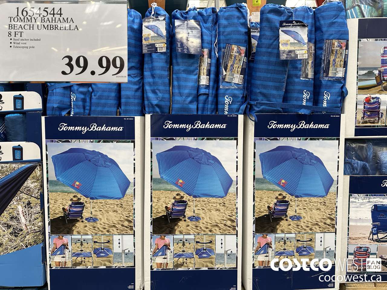 1654544 TOMMY BAHAMA BEACH UMBRELLA 8FT $39.99