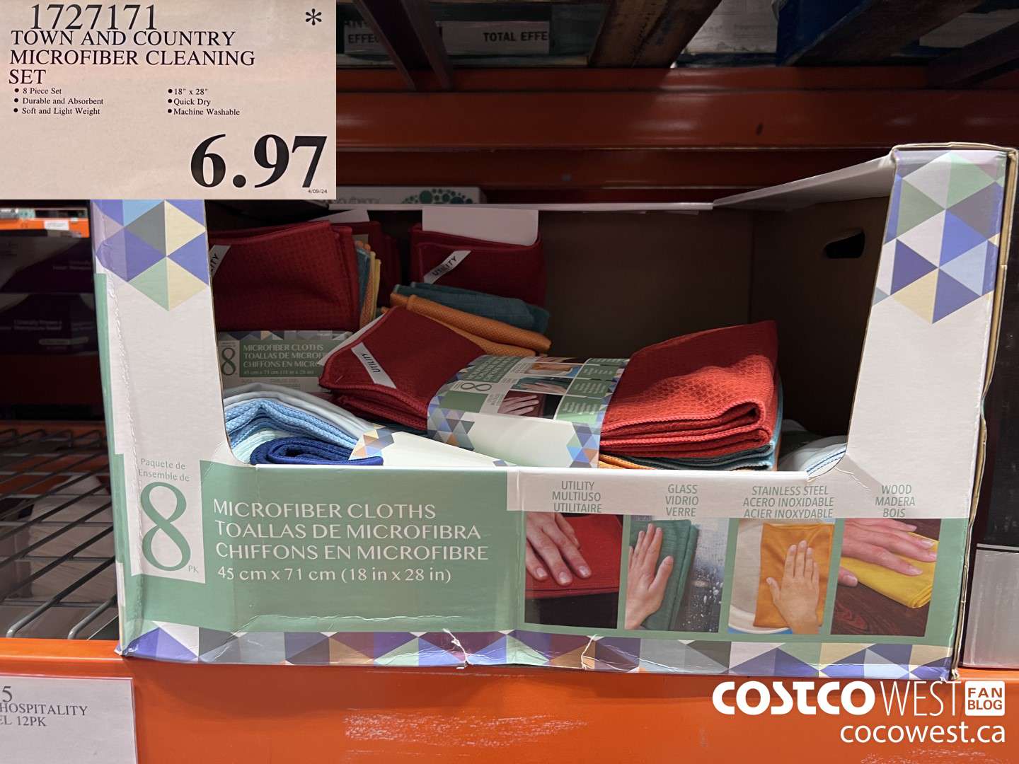 1727171 TOWN AND COUNTRY MICROFIBER CLEANING SET $6.97