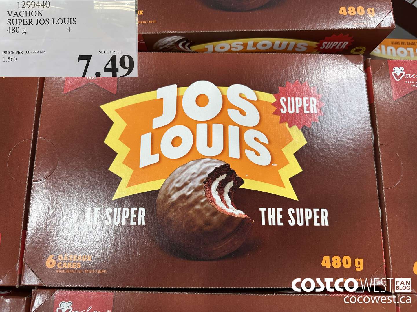 1299440 VACHON SUPER JOS LOUIS 480G $7.49
