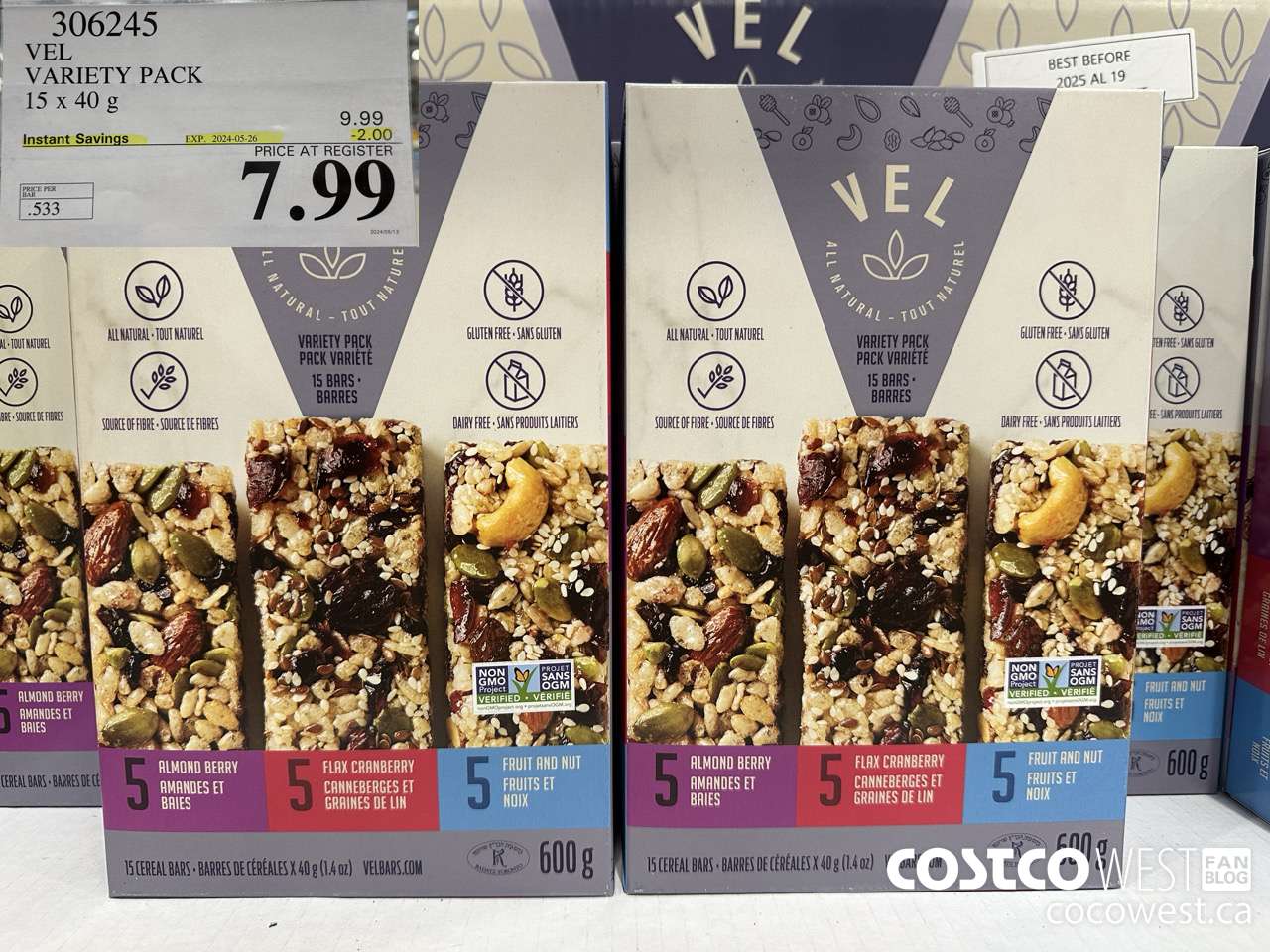 306245 VEL VARIETY PACK 15 x 40g ($2.00 INSTANT SAVINGS EXPIRES ON 2024-05-26) $7.99