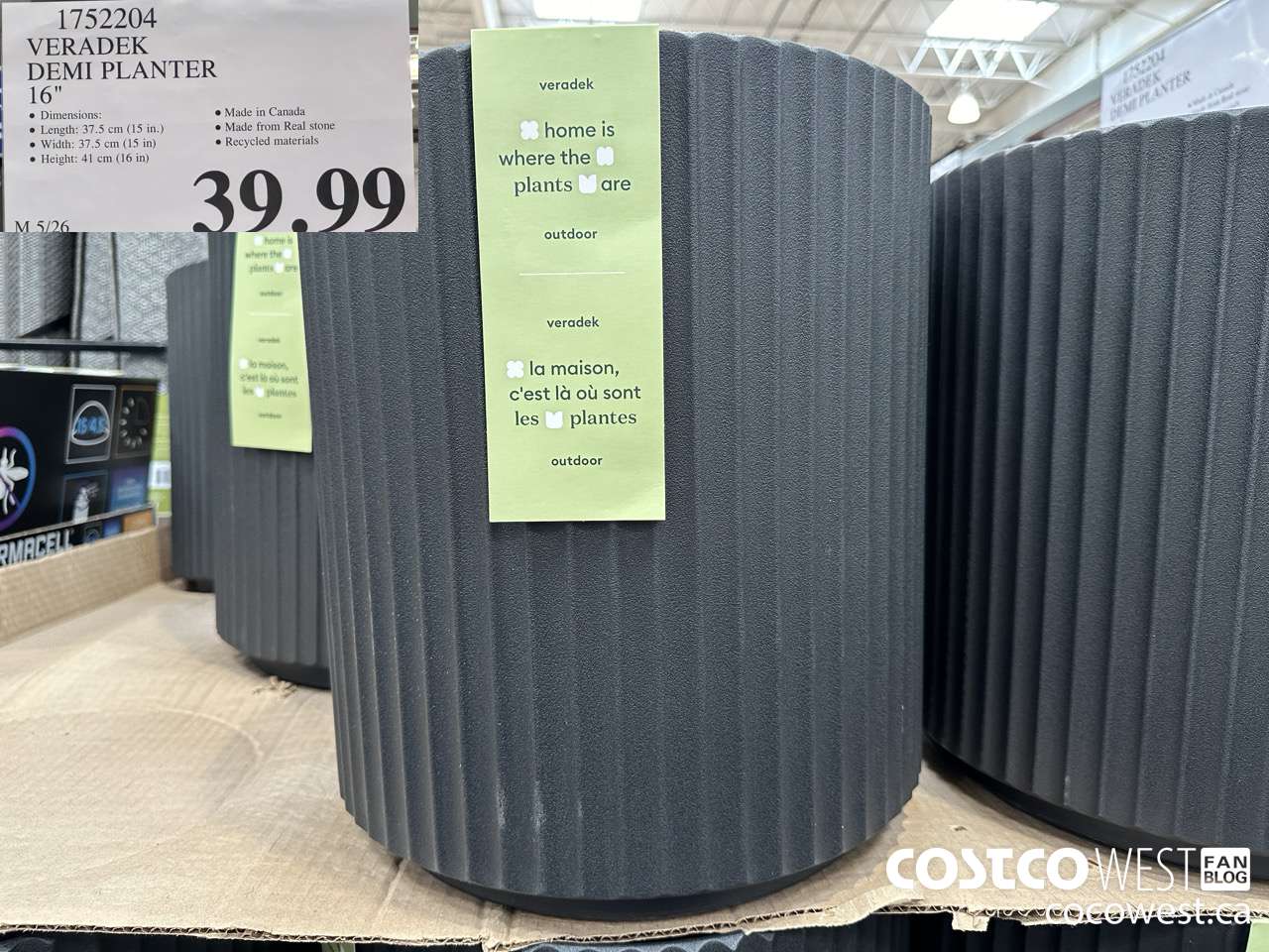 1752204 VERADEK DEMI PLANTER 16