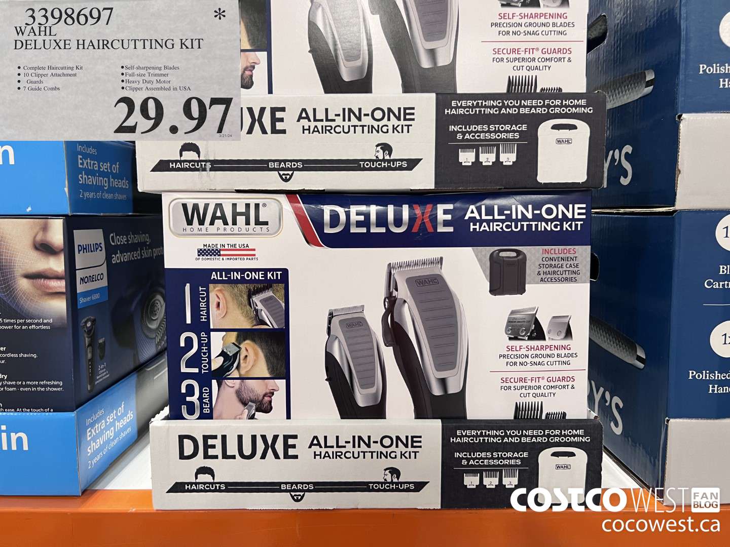 3398697 WAHL DELUXE HAIRCUTTING KIT $29.97