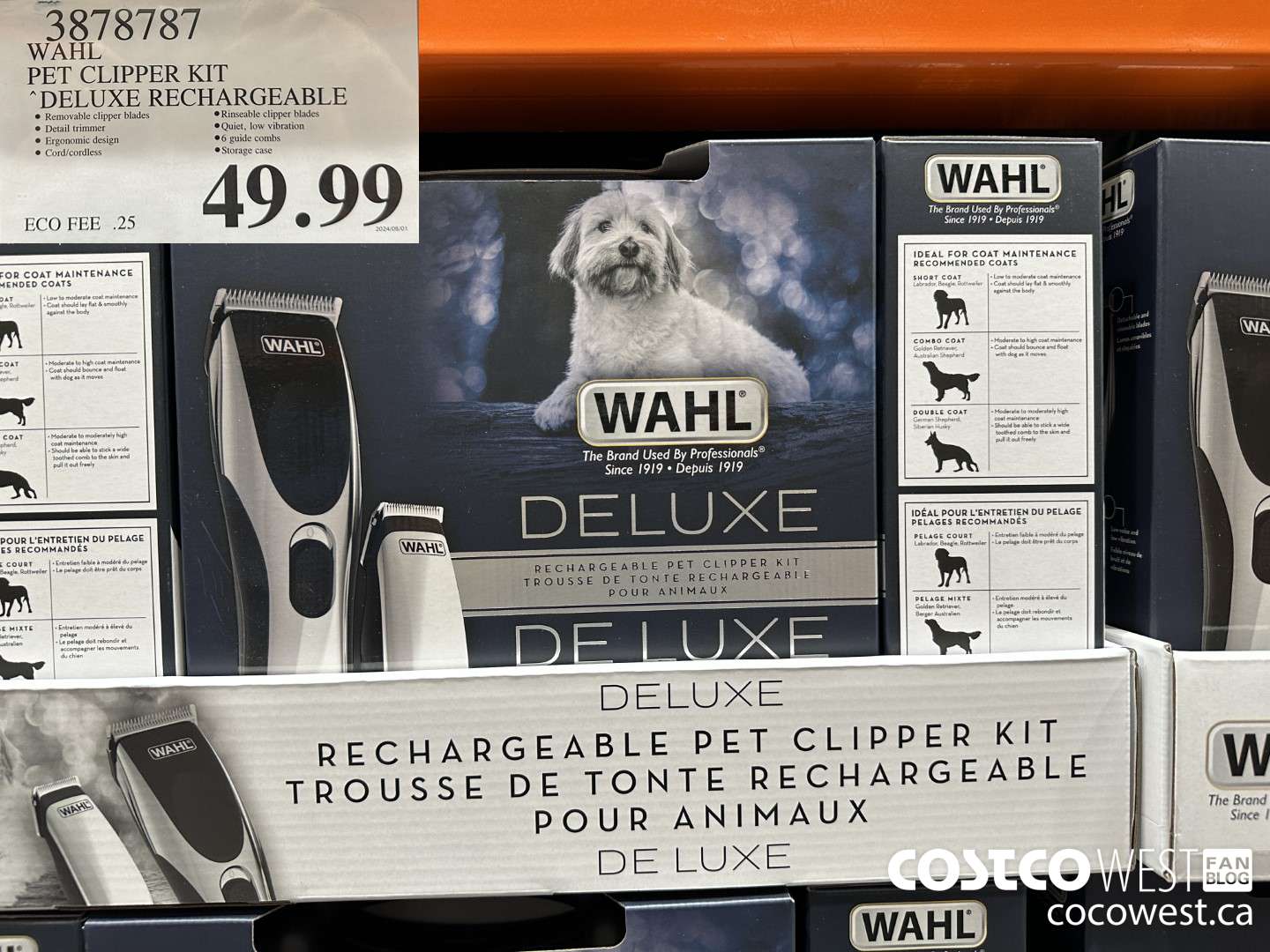 3878787 WAHL PET CLIPPER KIT DELUXE RECHARGEABLE $49.99