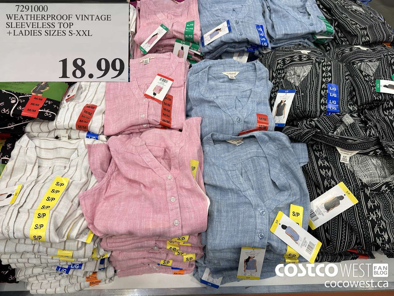 7291000 WEATHERPROOF SLEEVELESS TOP LADIES SIZES S-XXL $18.99