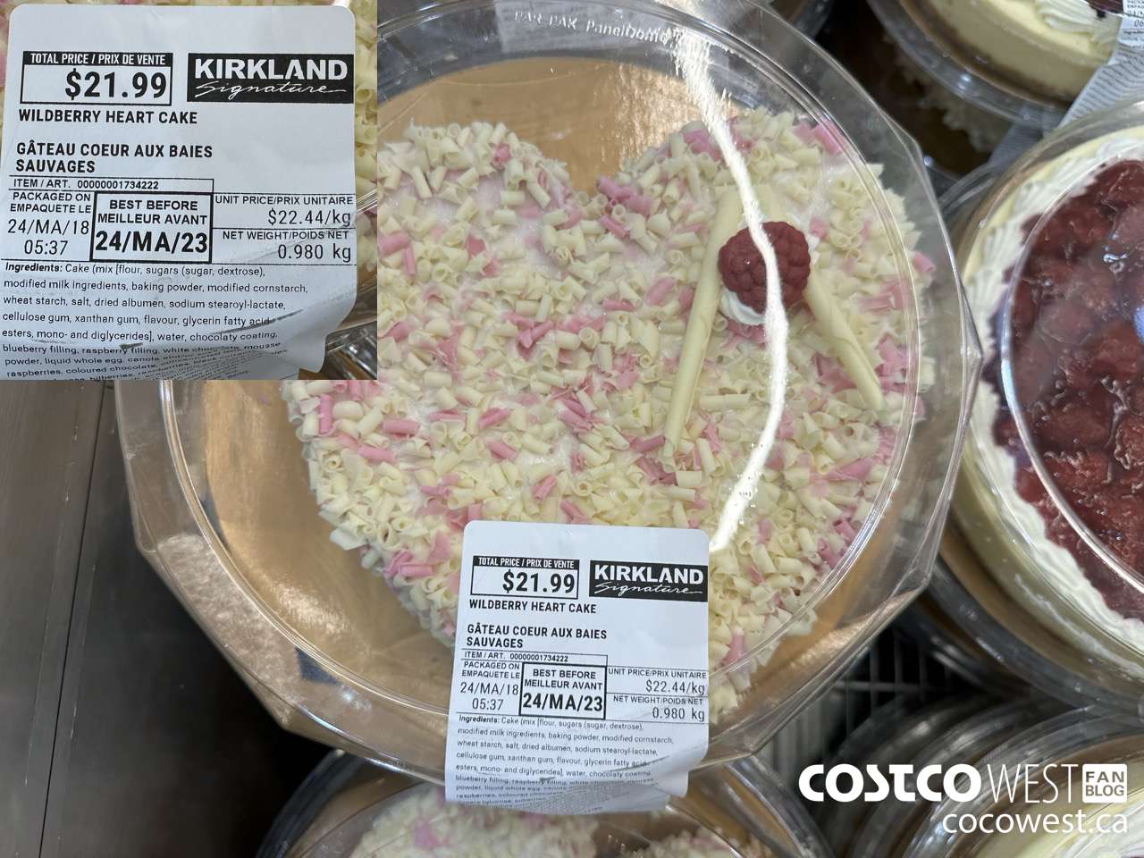 1734222 WILDBERRY HEART CAKE $21.99