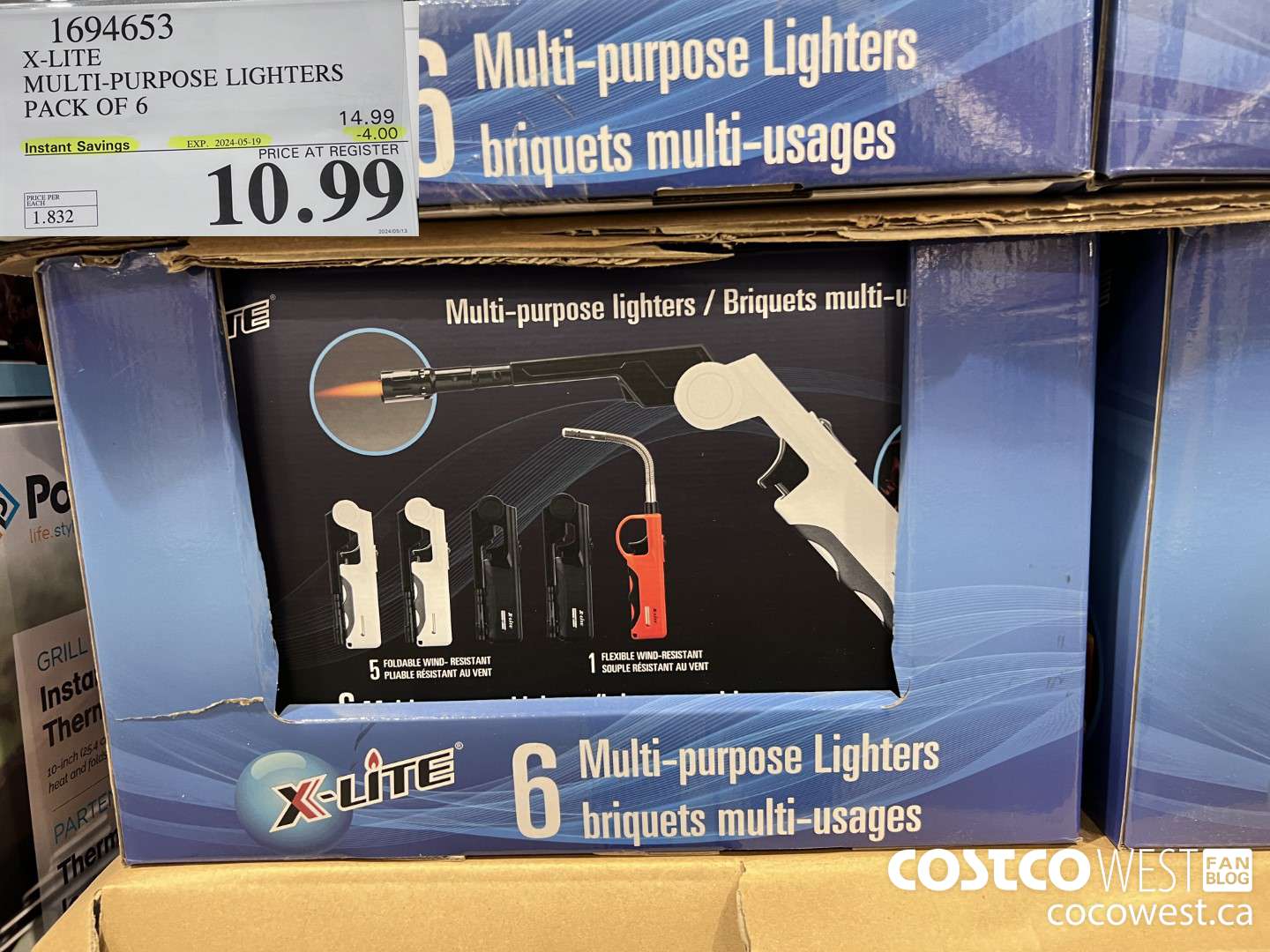 1694653 X-LITE MULTI-PURPOSE LIGHTERS PACK OF 6 ($4.00 INSTANT SAVINGS EXPIRES ON 2024-05-19) $10.99