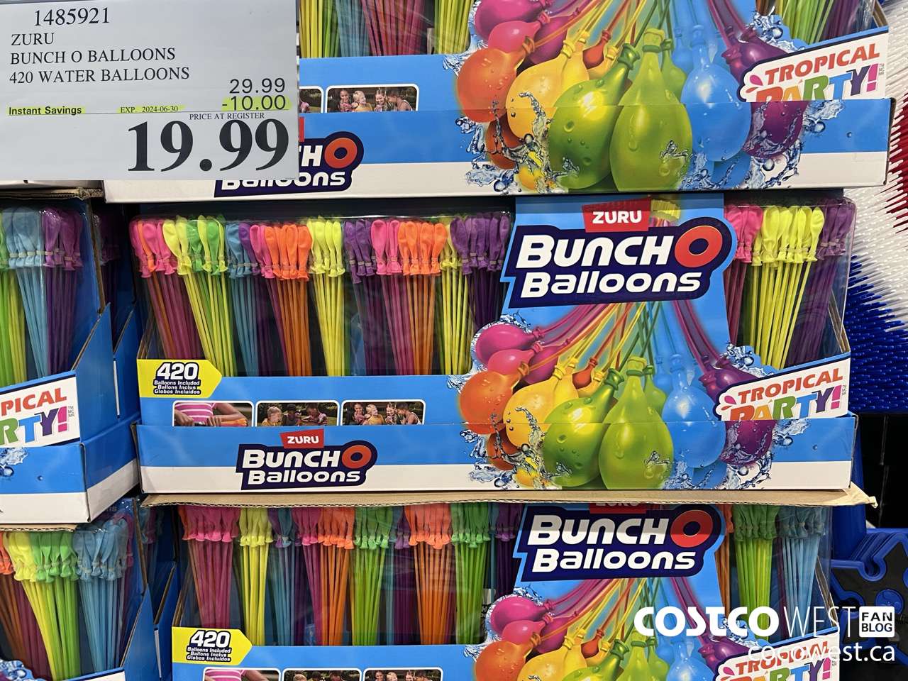1485921 ZURU BUNCH O BALLOONS 420 WATER BALLOONS ($10.00 INSTANT SAVINGS EXPIRES ON 2024-06-30) $19.99