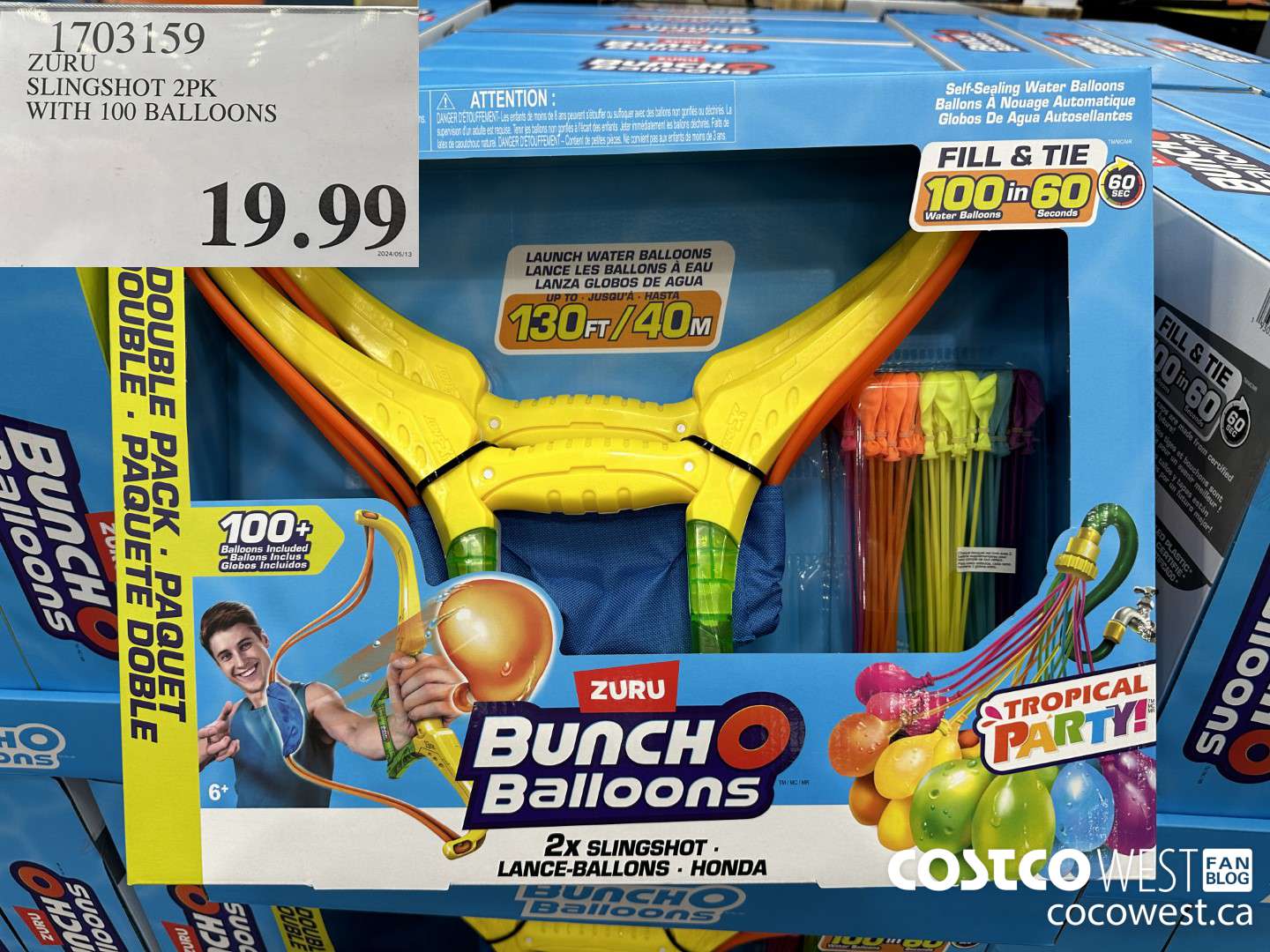 1703159 ZURU SLINGSHOT 2PK WITH 100 BALLOONS $19.99