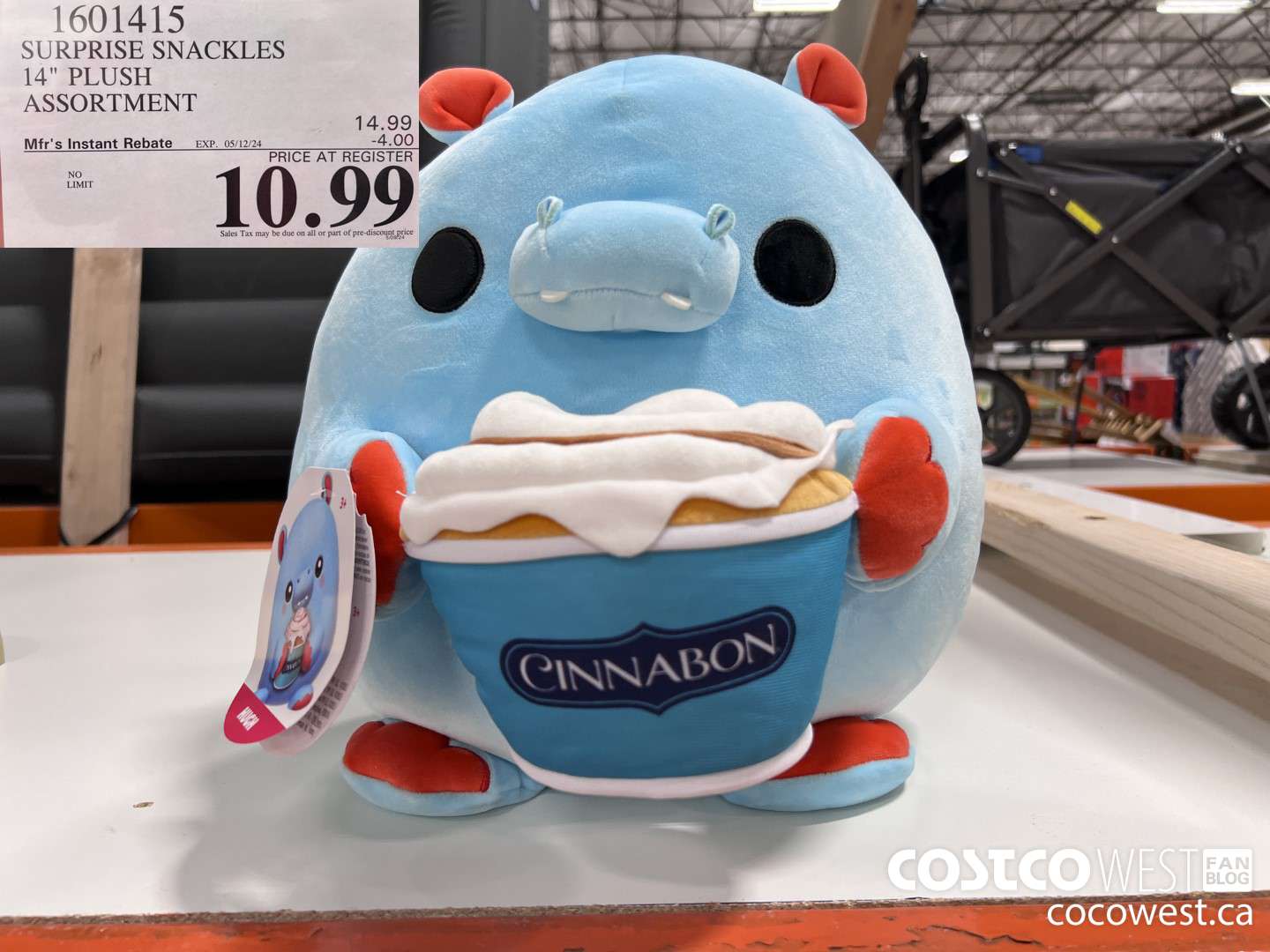 1601415 ZURU SNACKLES 14-INCH PLUSH ASSORTMENT  ($4.00 INSTANT SAVINGS EXPIRES ON 2024-05-12) $10.99