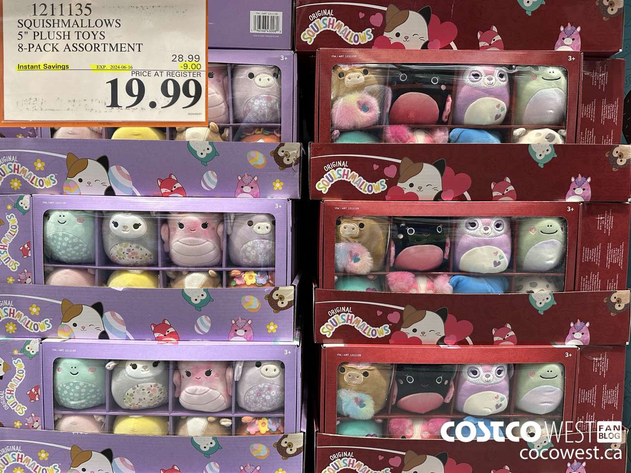 1211135 5-INCH SQUISHMALLOWS 8-PACK ASSORTMENT ($9.00 INSTANT SAVINGS EXPIRES ON 2024-06-16) $19.99