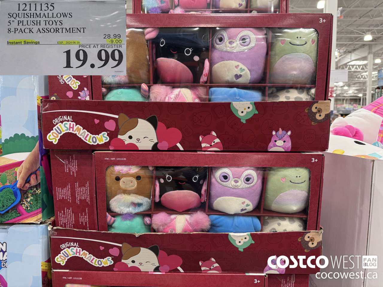 1211135 5-INCH SQUISHMALLOWS 8-PACK ASSORTMENT ($9.00 INSTANT SAVINGS EXPIRES ON 2024-06-16) $19.99