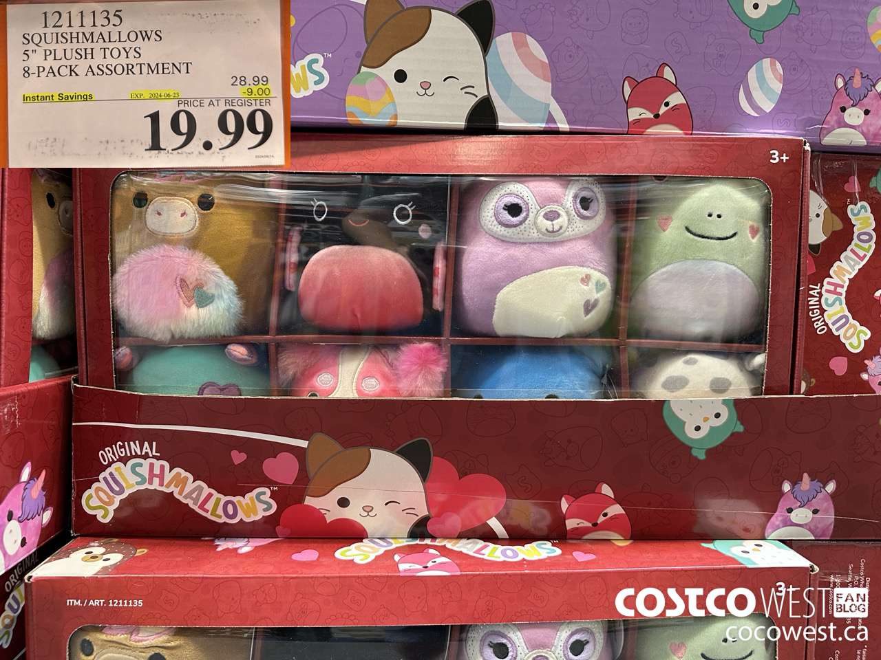 1211135 5-INCH SQUISHMALLOWS 8-PACK ASSORTMENT ($9.00 INSTANT SAVINGS EXPIRES ON 2024-06-23) $19.99