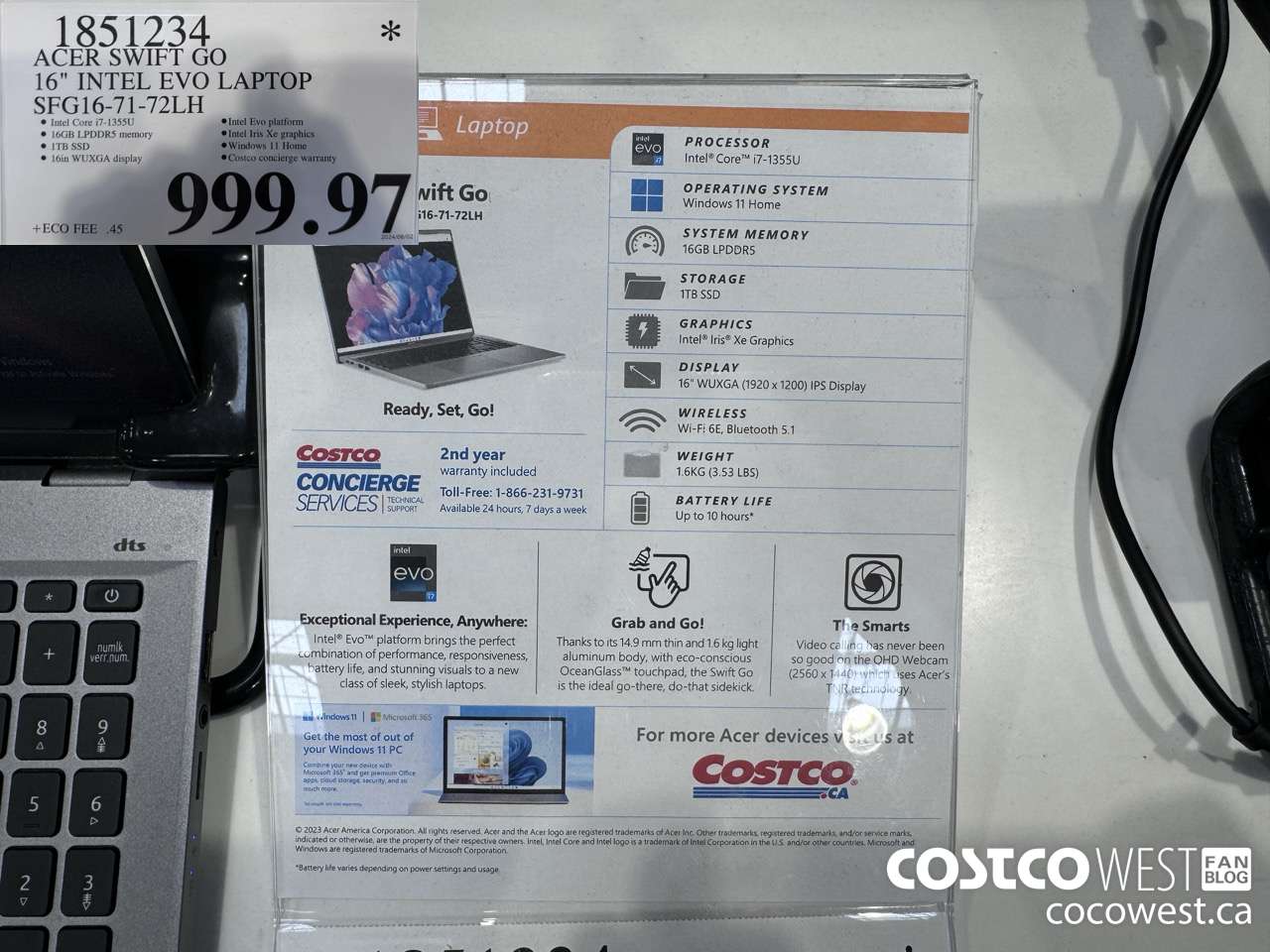 1851234 ACER SWIFT GO 16