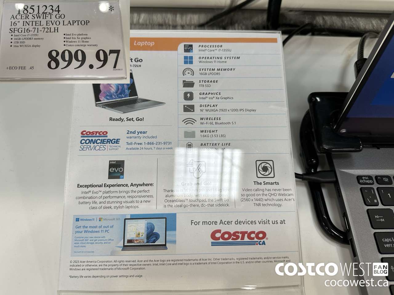 1851234 ACER SWIFT GO 16