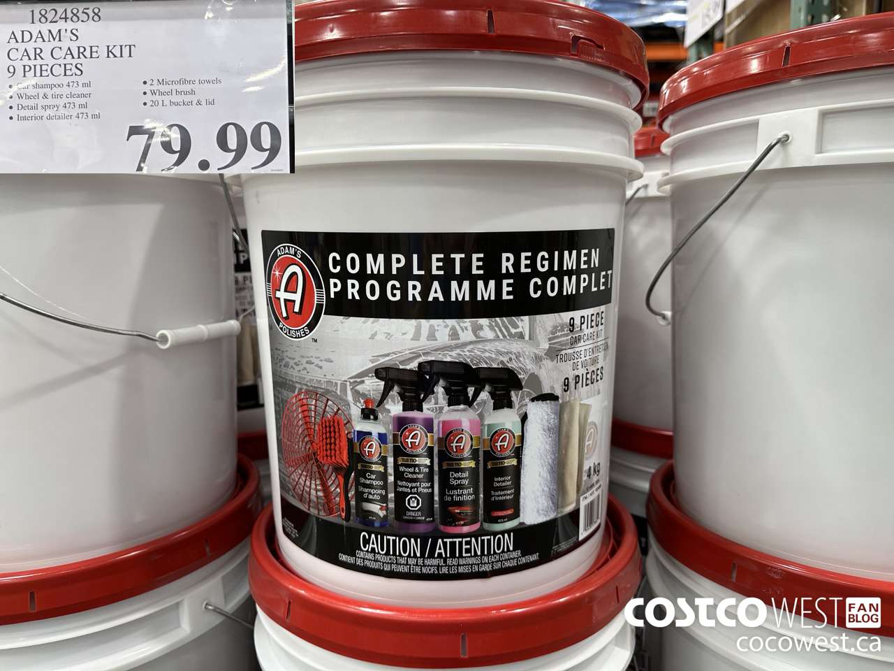 1824858 ADAM'S CAR CARE KIT 9 PIECES $79.99