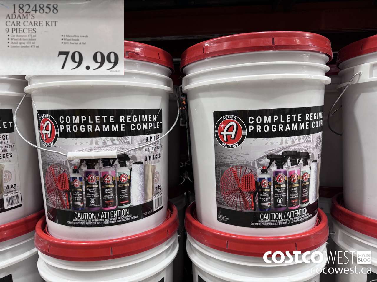 1824858 ADAM'S CAR CARE KIT 9 PIECES $79.99