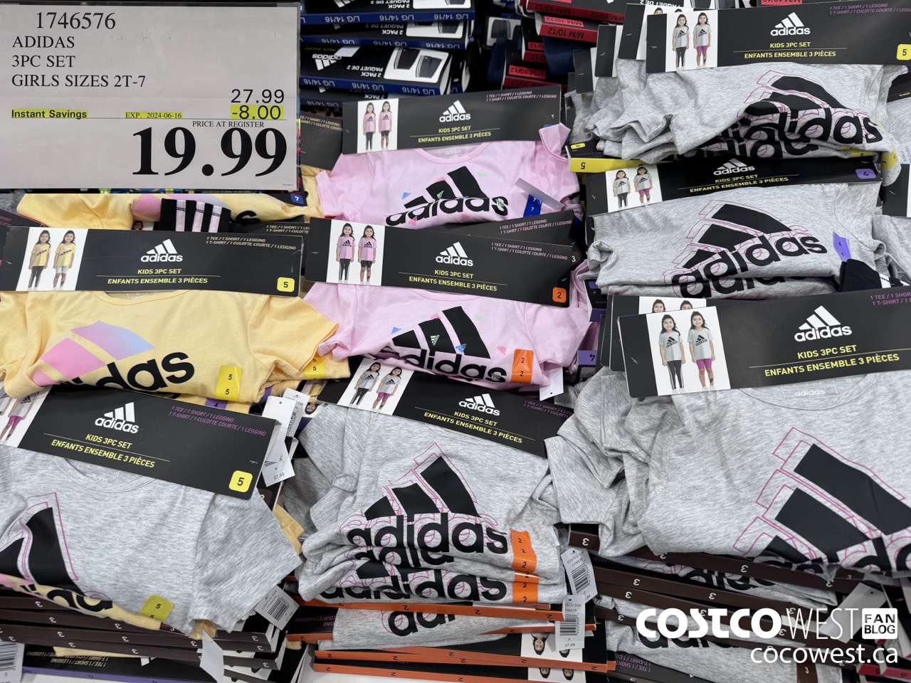 1746576 ADIDAS 3PC SET GIRLS SIZES 2T-7 ($8.00 INSTANT SAVINGS EXPIRES ON 2024-06-16) $19.99