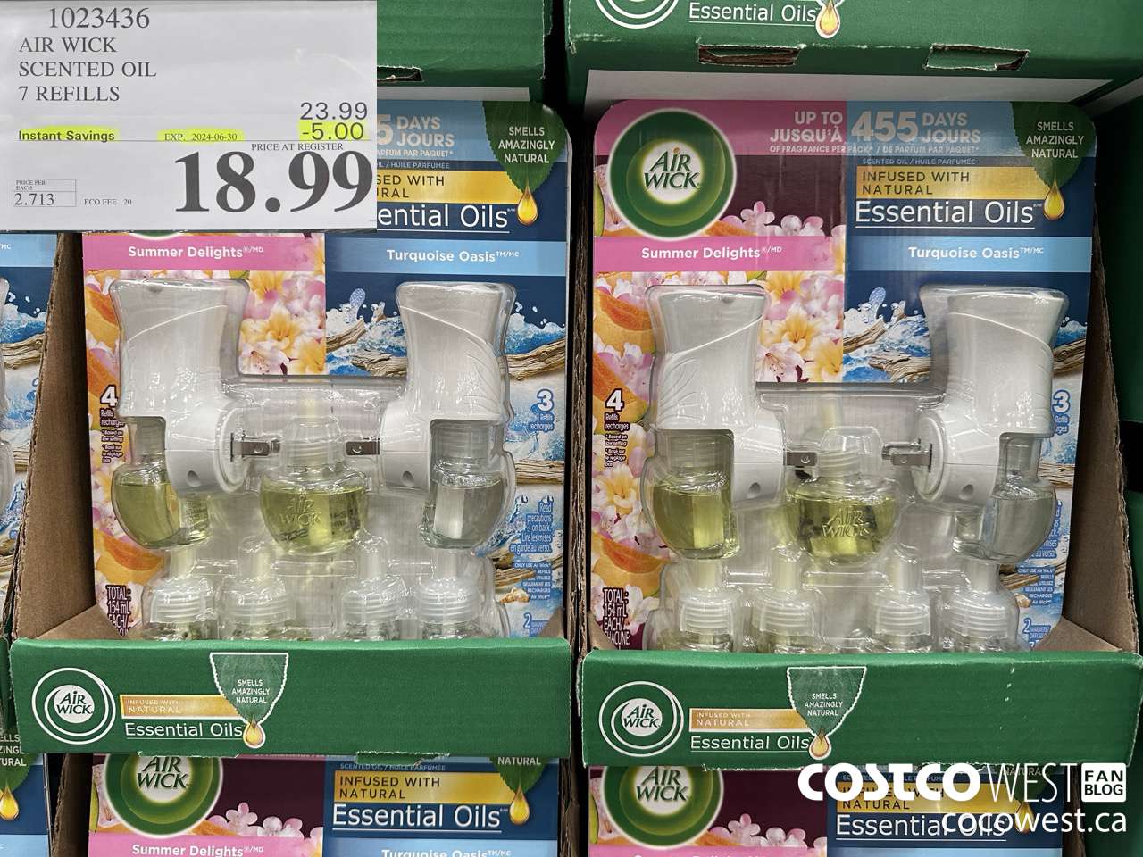 1023436 AIR WICK SCENTED OIL 7 refills ($5.00 INSTANT SAVINGS EXPIRES ON 2024-06-30) $18.99