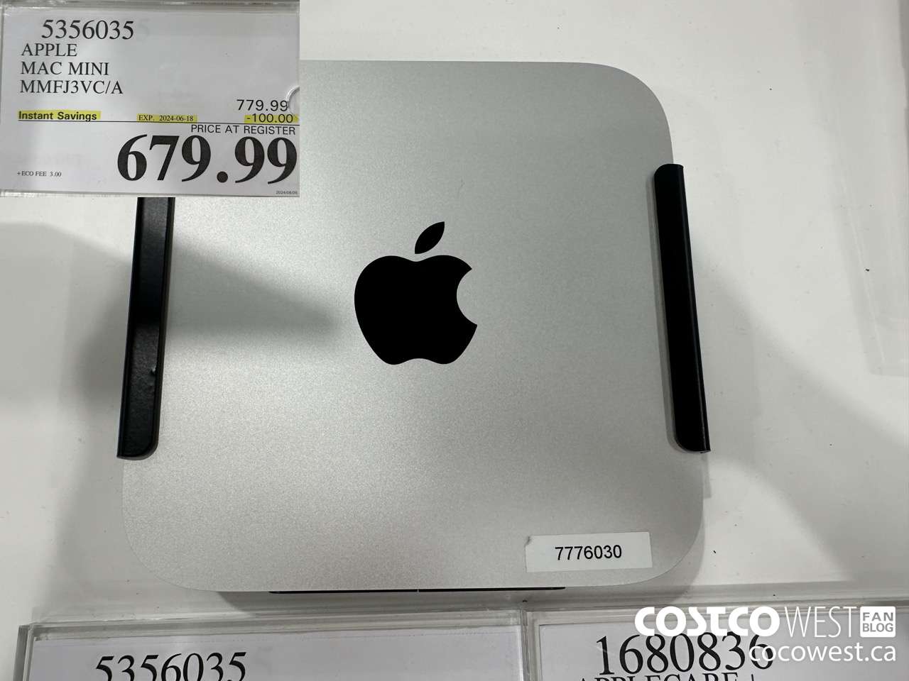 5356035 APPLE MAC MINI MMFJ3VC/A ($100.00 INSTANT SAVINGS EXPIRES ON 2024-06-18) $679.99