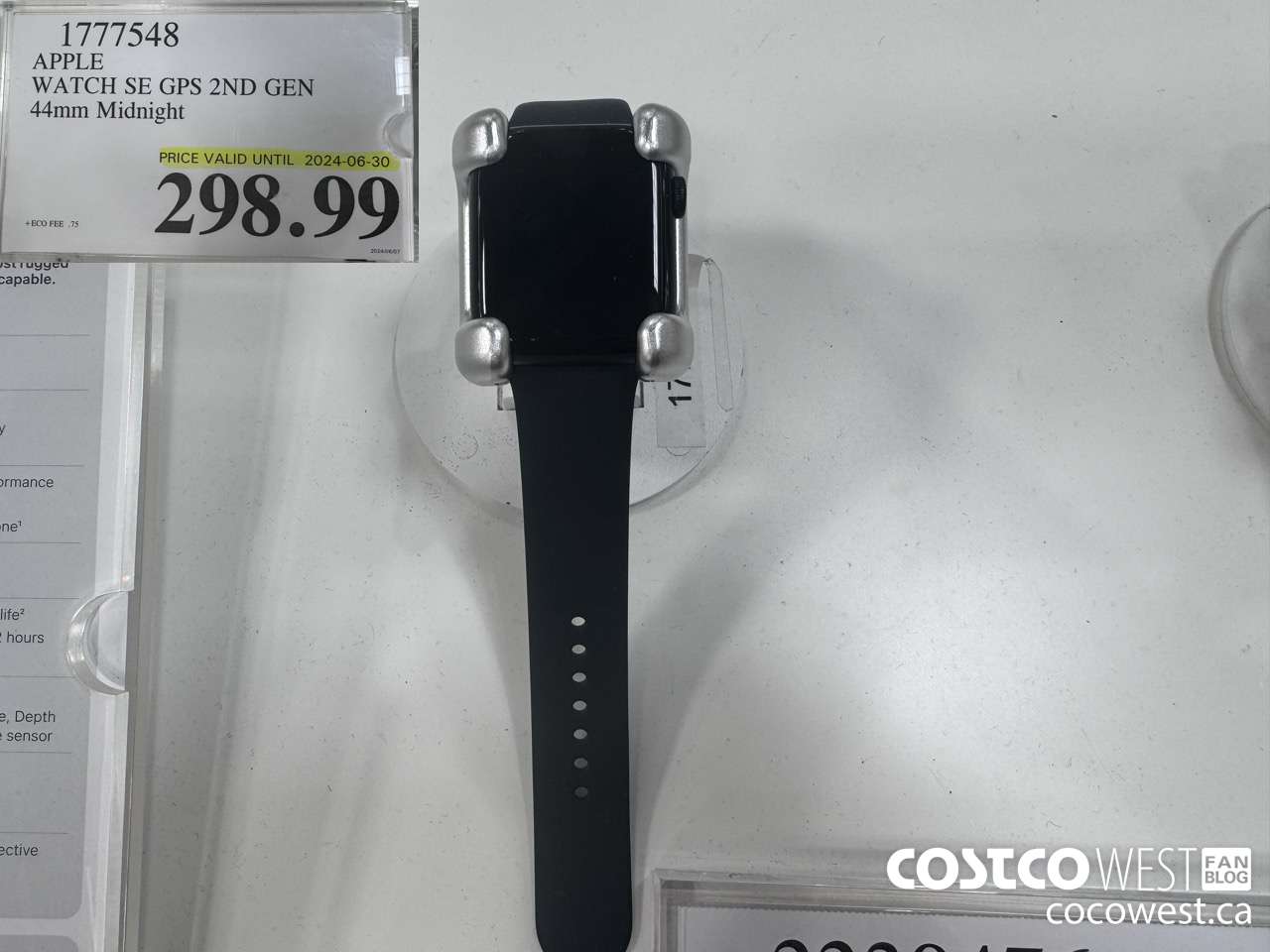 1777548 APPLE WATCH SE GPS 2ND GEN 44MM MIDNIGHT (EXPIRES ON 2024-06-30) $298.99