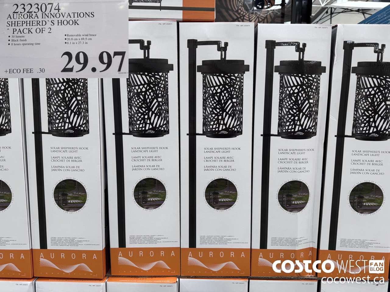 2323074 AURORA INNOVATIONS SHEPHERD'S HOOK PACK OF 2 $29.97