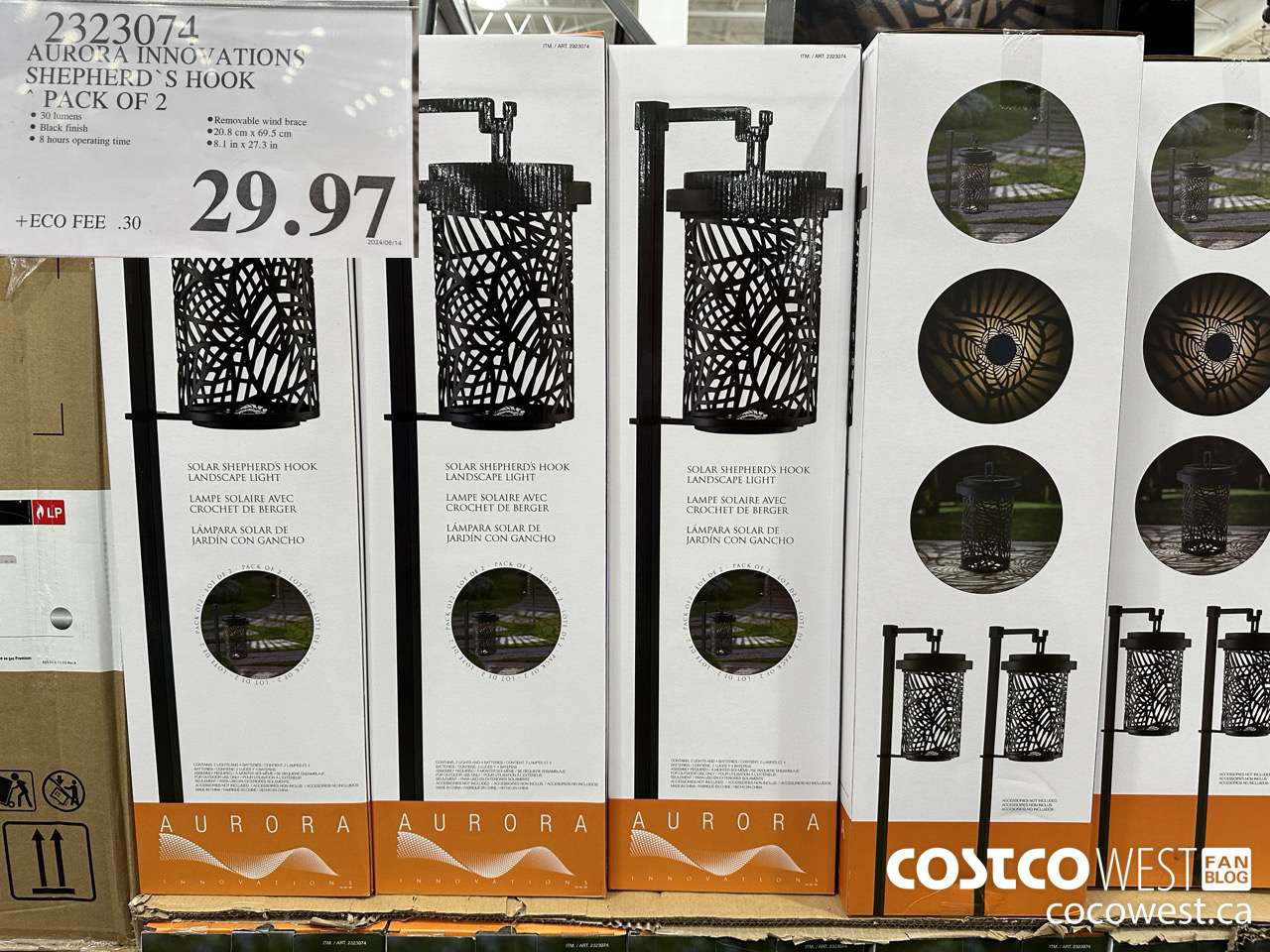 2323074 AURORA INNOVATIONS SHEPHERD'S HOOK PACK OF 2 $29.97