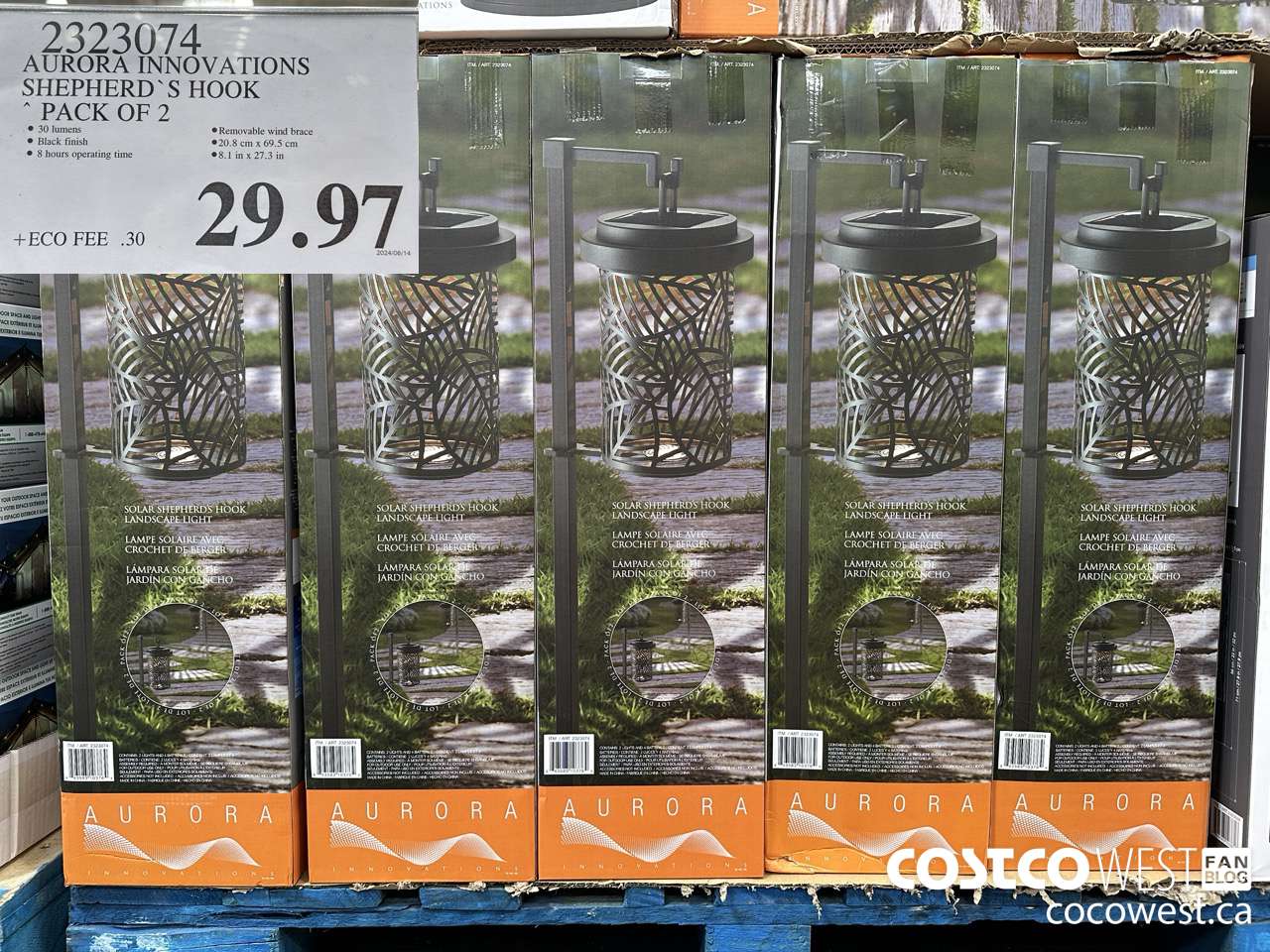 2323074 AURORA INNOVATIONS SHEPHERD'S HOOK PACK OF 2 $29.97