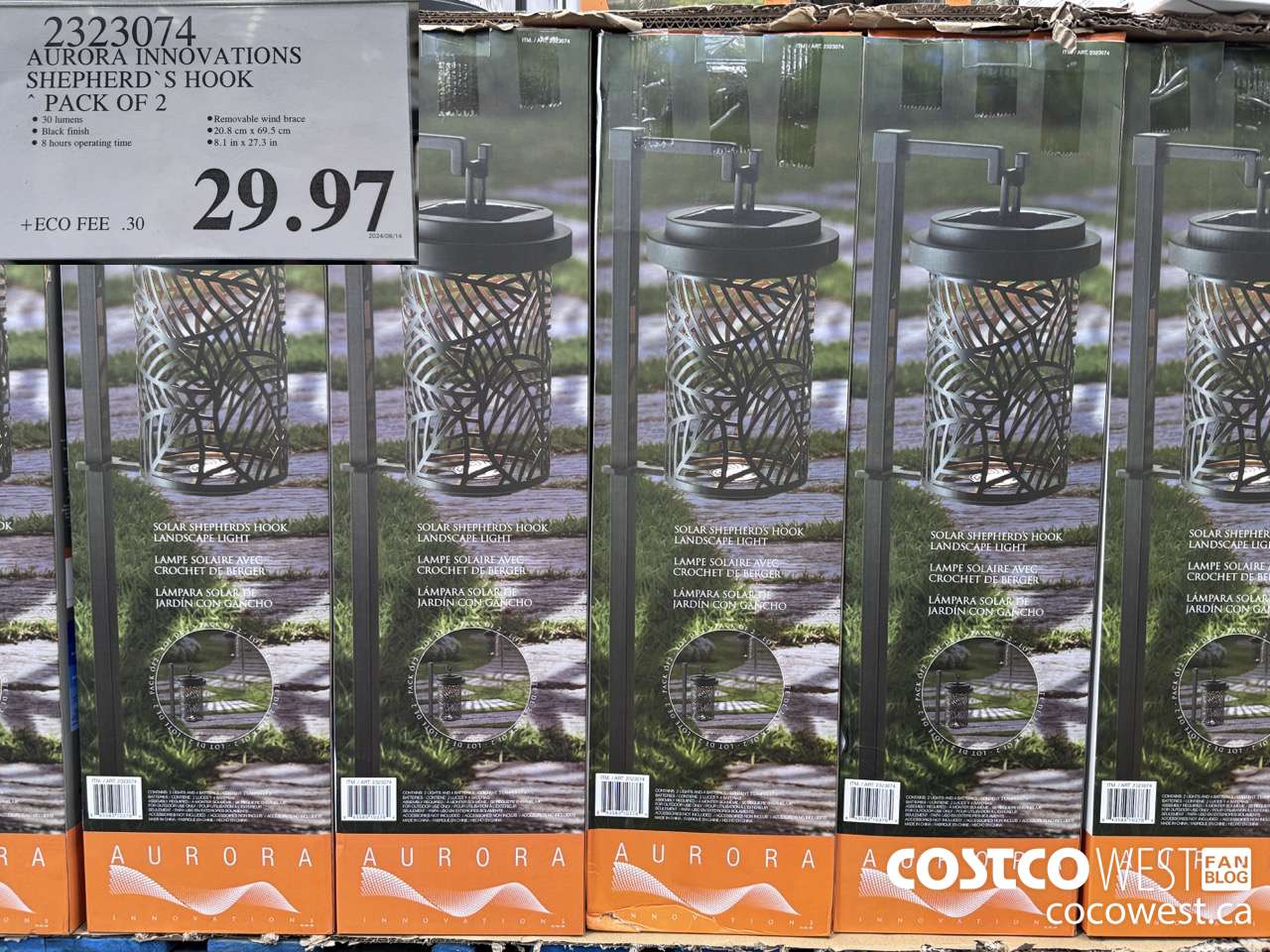 2323074 AURORA INNOVATIONS SHEPHERD'S HOOK PACK OF 2 $29.97