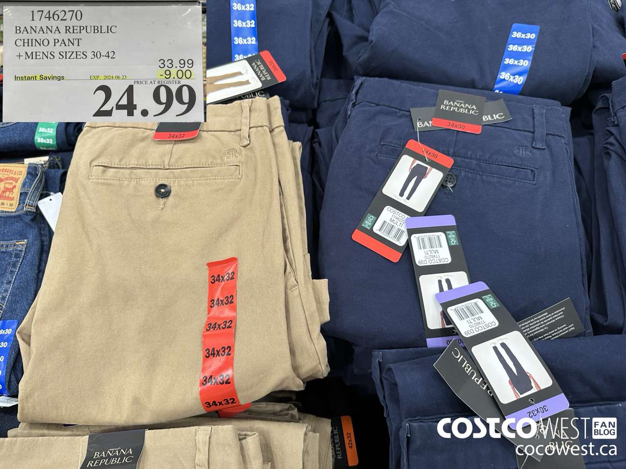 1746270 BANANA REPUBLIC CHINO PANT MENS SIZES 30-42 ($9.00 INSTANT SAVINGS EXPIRES ON 2024-06-23) $24.99