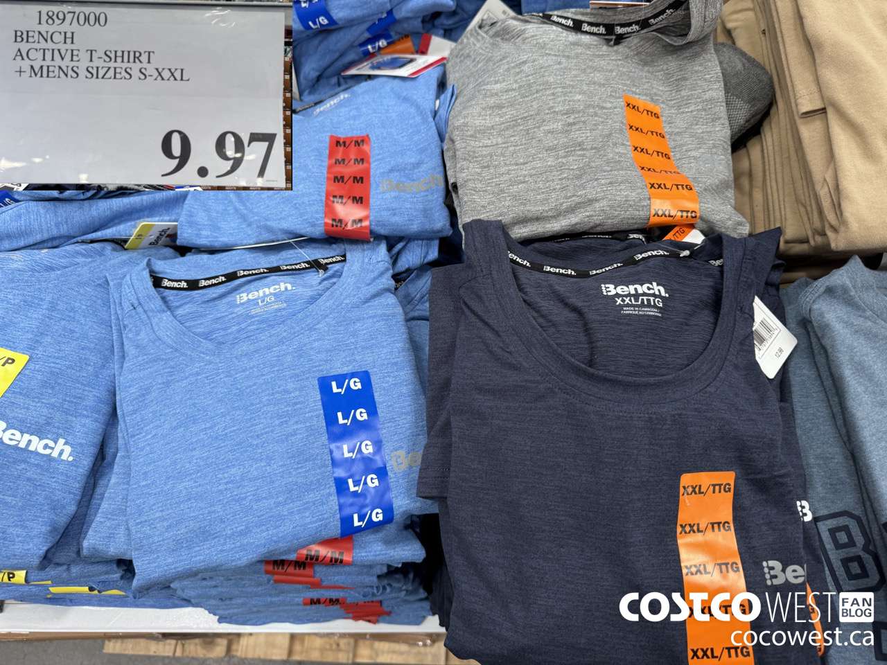 1897000 BENCH ACTIVE T-SHIRT MENS SIZES S-XXL $9.97