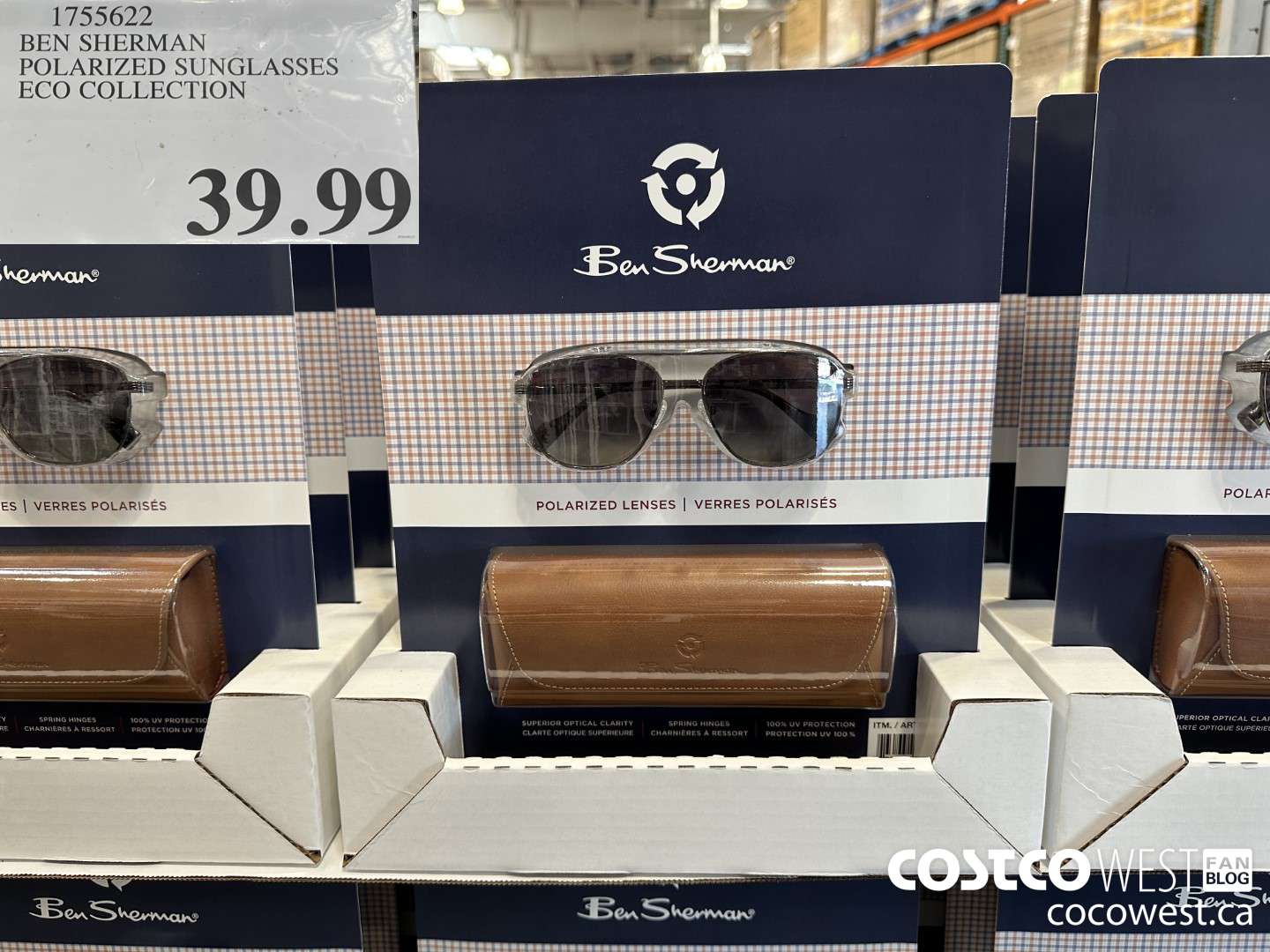 1755622 BEN SHERMAN POLARIZED SUNGLASSES ECO COLLECTION  $39.99