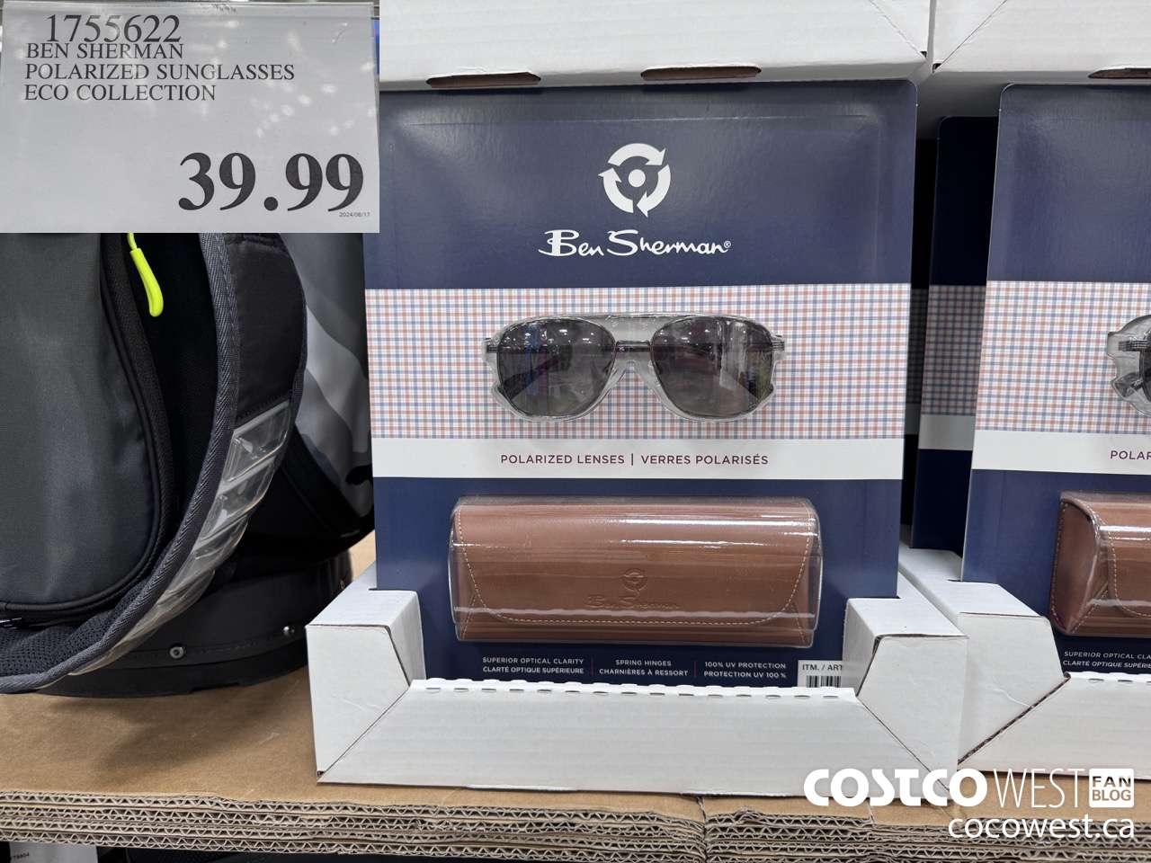 1755622 BEN SHERMAN POLARIZED SUNGLASSES ECO COLLECTION  $39.99