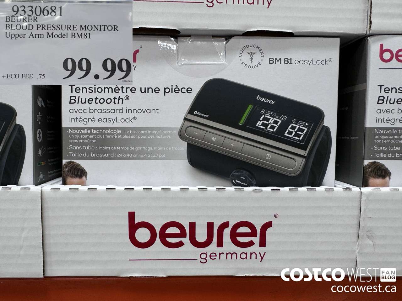 9330681 BEURER BLOOD PRESSURE MONITOR UPPER ARM MODEL BM81 $99.99