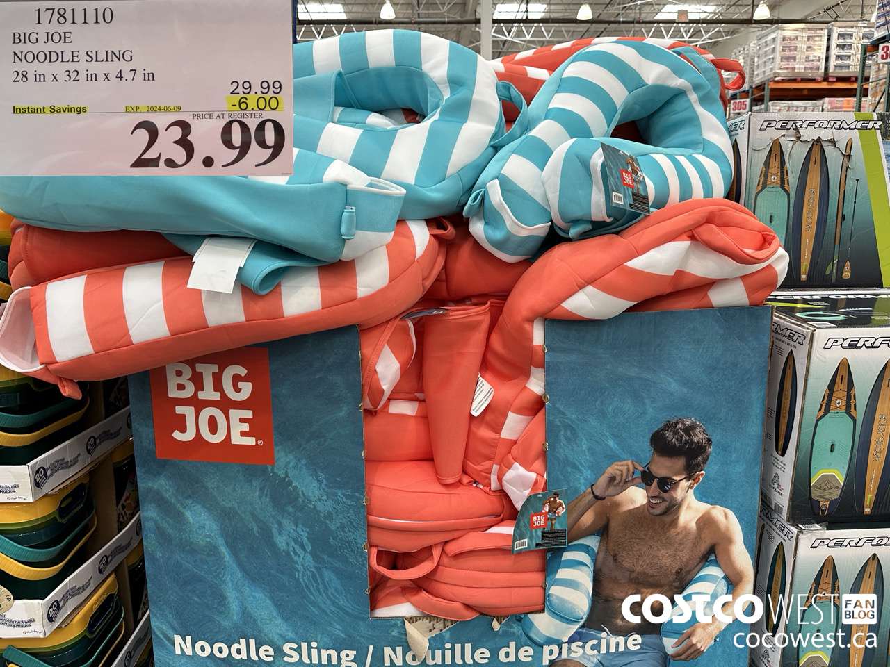 1781110 BIG JOE NOODLE SLING 28 IN X 32 IN X 4.7 IN ($6.00 INSTANT SAVINGS EXPIRES ON 2024-06-09) $23.99