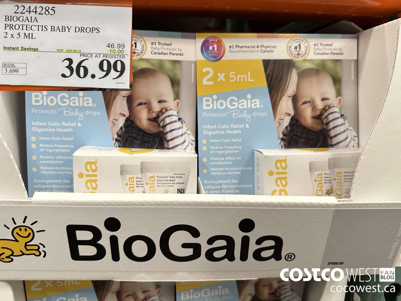 2244285 BIOGAIA PROTECTIS BABY DROPS 2 X 5 ML ($10.00 INSTANT SAVINGS EXPIRES ON 2024-06-23) $36.99