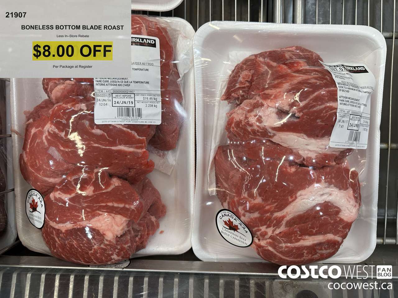 21907 BONELESS BOTTOM BLADE ROAST ($8.00 INSTANT SAVINGS)