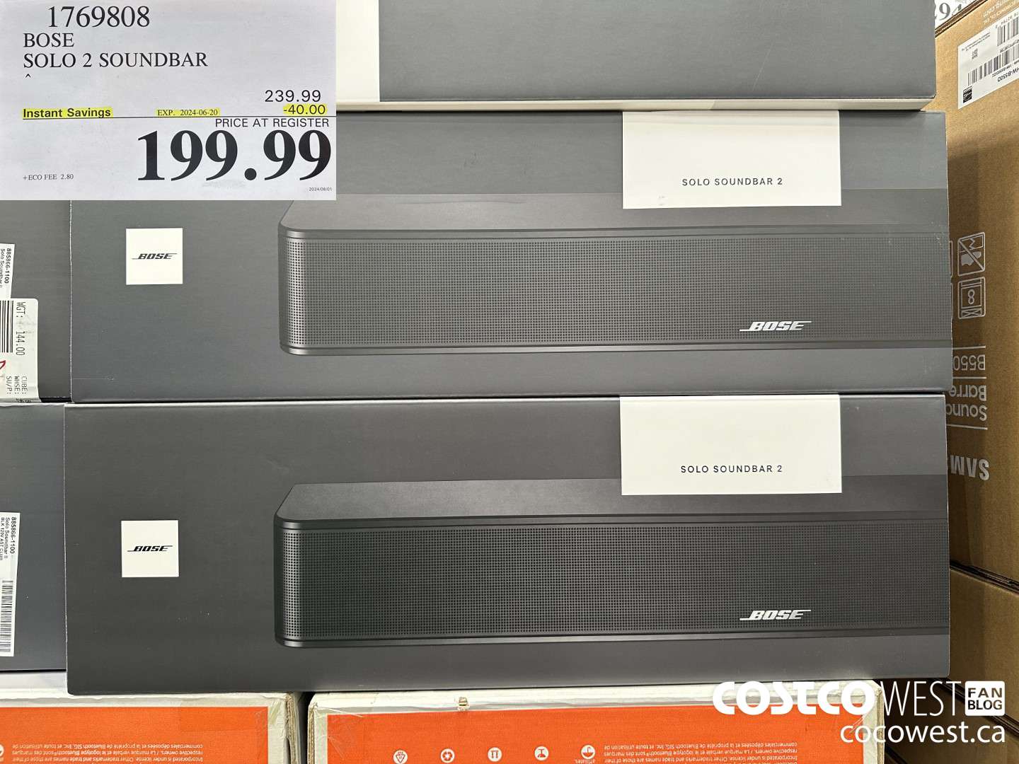 1769808 BOSE SOLO 2 SOUNDBAR ($40.00 INSTANT SAVINGS EXPIRES ON 2024-06-20) $199.99