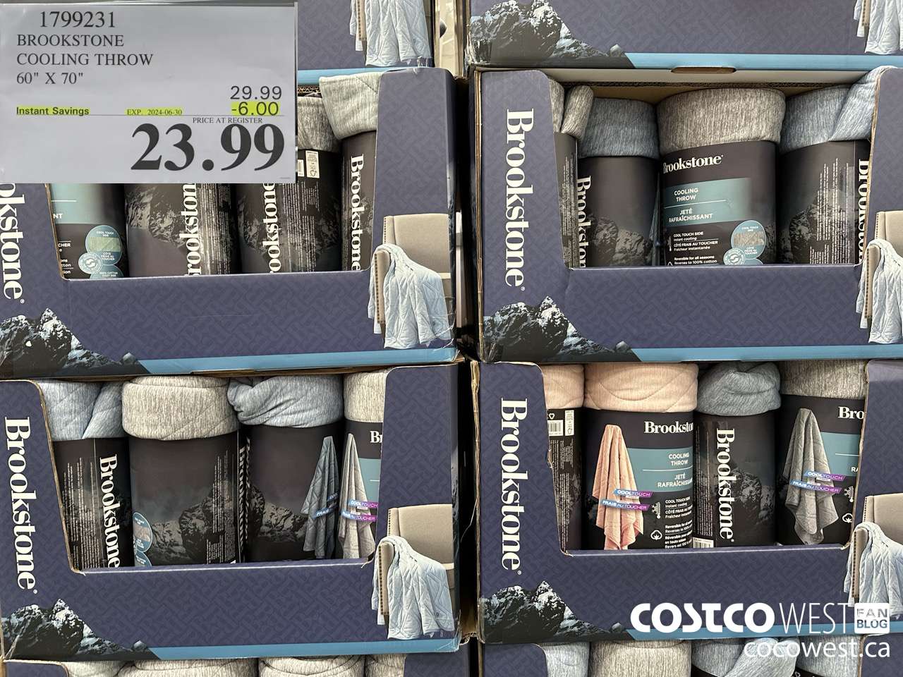 1799231 BROOKSTONE COOLING THROW 60